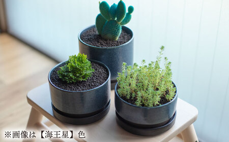 【美濃焼】プラネットプランター 火星 (小) 1セット【竜山窯】植物 植木 陶器[MFR009]