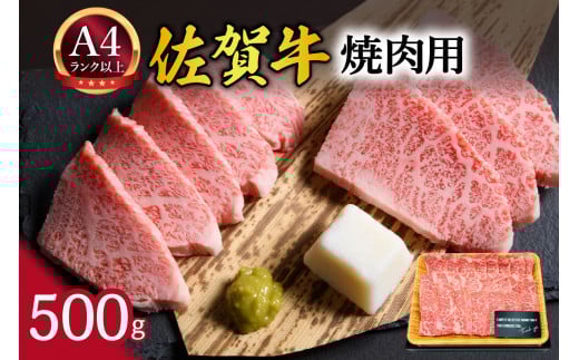 【 佐賀牛 】 艶さし！ 焼肉用 500g 159-J1038
