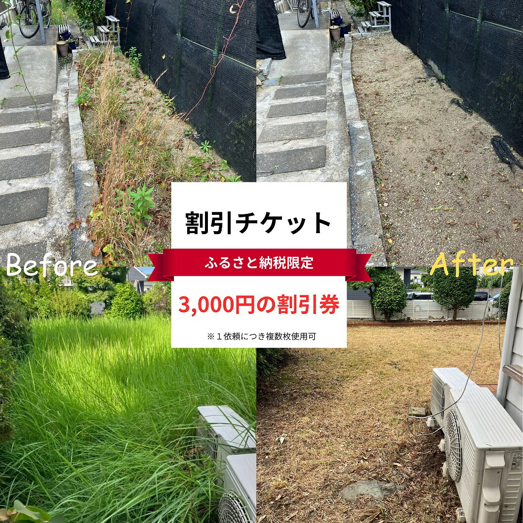 【ふるさと納税】宗像市 清掃 掃除代行 3,000円割引チケット【株式会社T-challenge】_HA1713 送料無料草刈り 剪定 お墓 窓拭き 家事代行