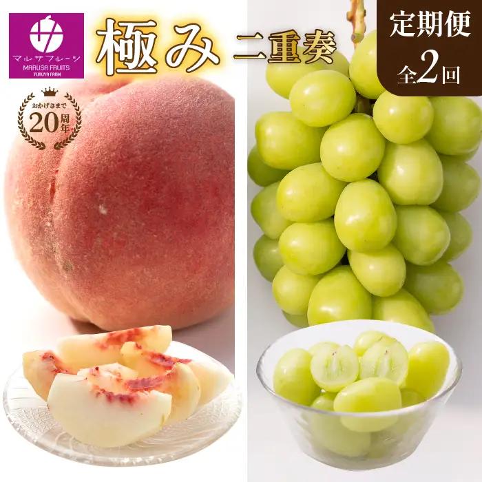 【定期便：全2回】極み二重奏 季節ごとの最高品を産地直送 088-019