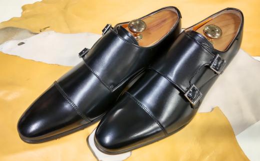 【KING1072 ブラック】28.0cm キングサイズビジネスシューズ（ダブルモンク3E）