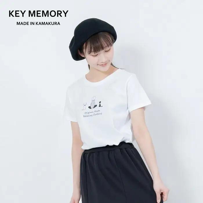 《0》【KEYMEMORY鎌倉】TIMEイラストTシャツWHITE
