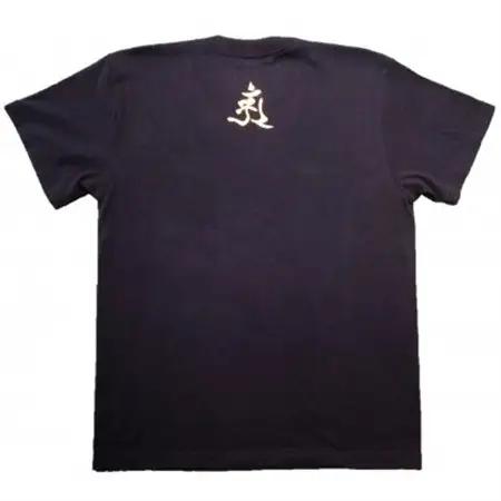 手描きTシャツ 仏画 普賢菩薩 黒 (半袖 XLサイズ)【1615124】