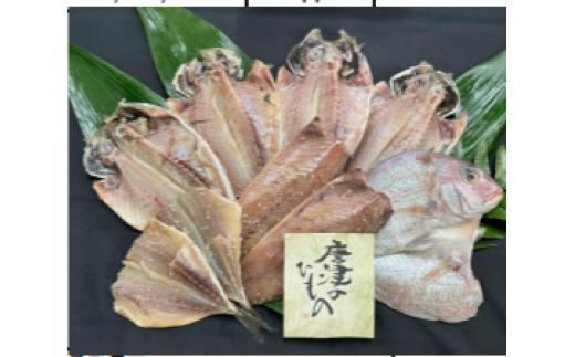 
                  【セット】唐津ヨシムラ干もの詰合せ「天日」4魚種×全9枚（あじ開き×4、鯛開き×1、あじ白醤油みりん×2、さば白醤油みりん×2）
                