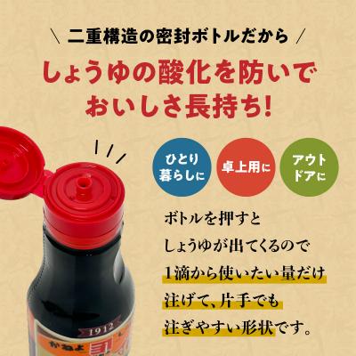 ふるさと納税 鹿児島市 蔵元直送 いつでも新鮮で、おいしさ長持ち!母ゆずり濃口 新鮮ボトル 3本セット　K058-023 |  | 02