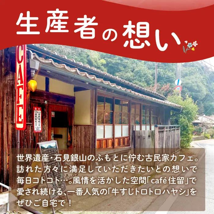 牛すじトロトロハヤシ 5個セット【ハヤシライス 5個 1食 200g レトルト食品 レトルトハヤシ レトルト 長期保存 すじ肉 牛肉 詰め合わせ セット 備蓄用 災害備蓄 島根県 大田市】