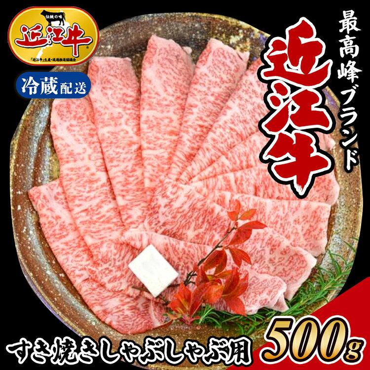 【ふるさと納税】【冷蔵発送】【着日指定必須】近江牛 すき焼き・しゃぶしゃぶ用 500g 国産 近江肉 冷蔵 肉 牛肉 ブランド牛 日本三大和牛 贈り物 ギフト 贈答 人気 和牛 ランキング 冷蔵配送 (168818-40037251)