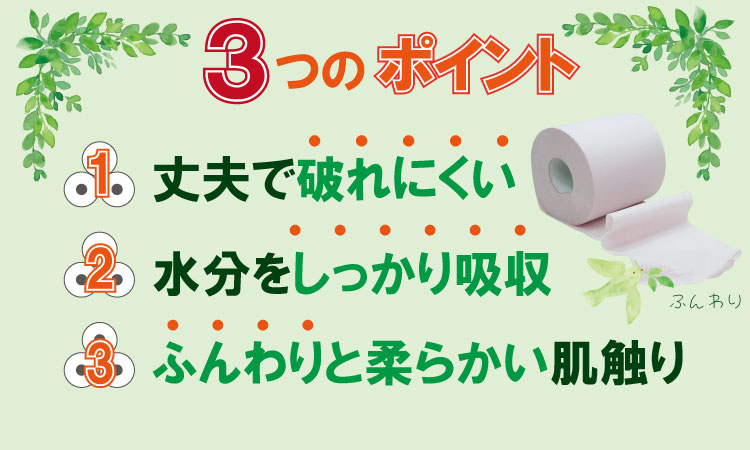 【トイレットペーパー】12ロール ながーい！2倍巻き（ホワイト）生活応援 ダブル X 2パック（全24個）　再生紙   100%   日用品 国産 白  SDGs 備蓄 防災 リサイクル エコ 消耗品