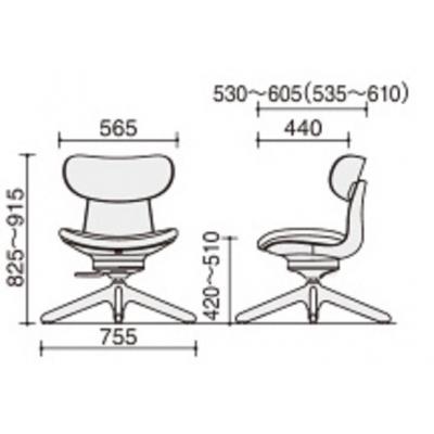 ふるさと納税 伊那市 コクヨチェアー　イングライフ　背板合板タイプ　ミディアムグレージュ　肘無し　キャスター無しタイプ |  | 02