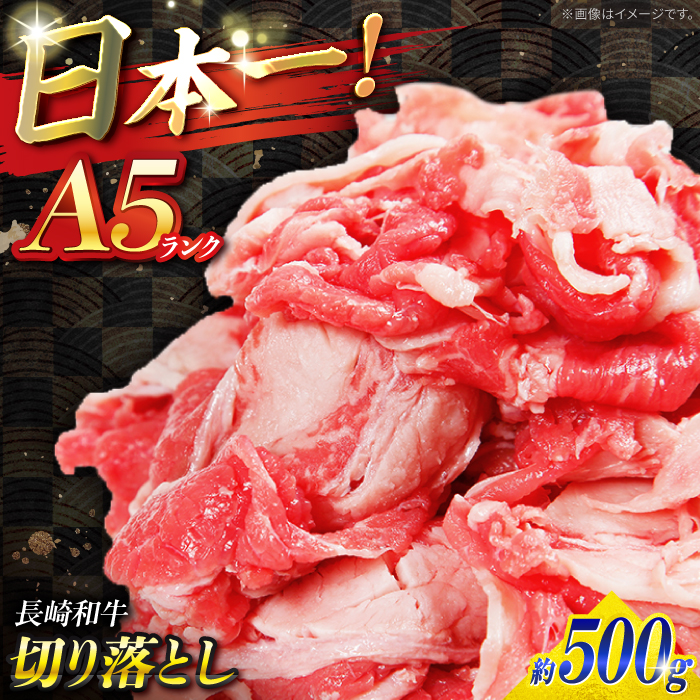 【A5ランク】長崎和牛 切り落とし 500g / 和牛 国産 牛肉 にく きりおとし 真空 / 南島原市 / ミカド観光センター [SEC003]