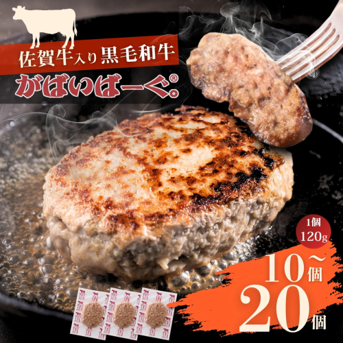 佐賀牛入り　がばいばーぐ(登録商標) 選べる容量 10個入り～20個入り ハンバーグ ギフト 老舗 さが サガ