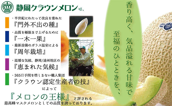 メロン 定期便 6ヶ月 クラウンメロン 白等級 1玉 フルーツ 