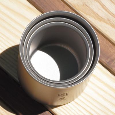 ふるさと納税 三条市 [ベルモント] チタンダブルマグHitoe スタッキング3点セット アウトドア【033S044】 |  | 02