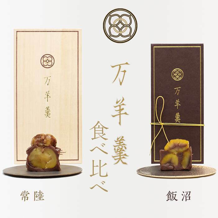 【ふるさと納税】ようかん 高級 和菓子 数量限定 希少栗 飯沼栗 使用 茨城 常陸 風月堂 553 万羊羹 常陸 飯沼 食べ比べ TVでも話題の 人気 栗羊羹 菓匠風月