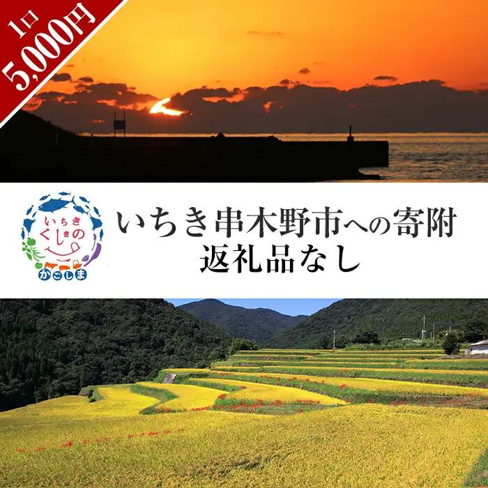 返礼品無し寄附（5,000円分）【Z-002】