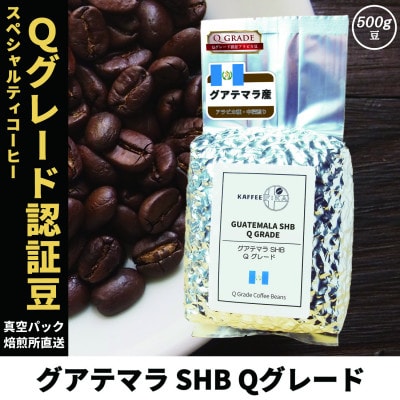 コーヒー豆 スペシャリティ Qグレード認証豆 グアテマラ SHB 中深煎り 500g【1619511】