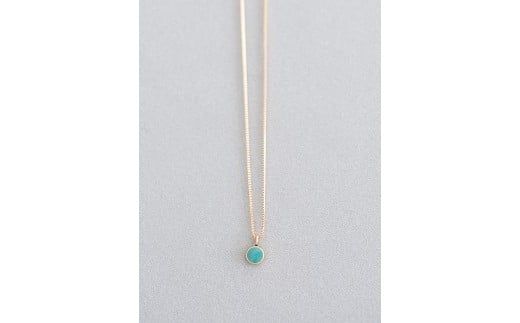 ネックレス K10 七宝 ターコイズ | ゴールド ネックレス ゴールドネックレス necklace 緑 ポイントネックレス アクセサリー 七宝 七宝焼き K10 10金  K24 24金 ジュエリー 上品 レディース 装飾 クリスマス 入学祝い 結婚記念日 記念日 お祝い 誕生日 ギフト 作家 作品 手づくり Kenichi Kondo 埼玉県 北本市