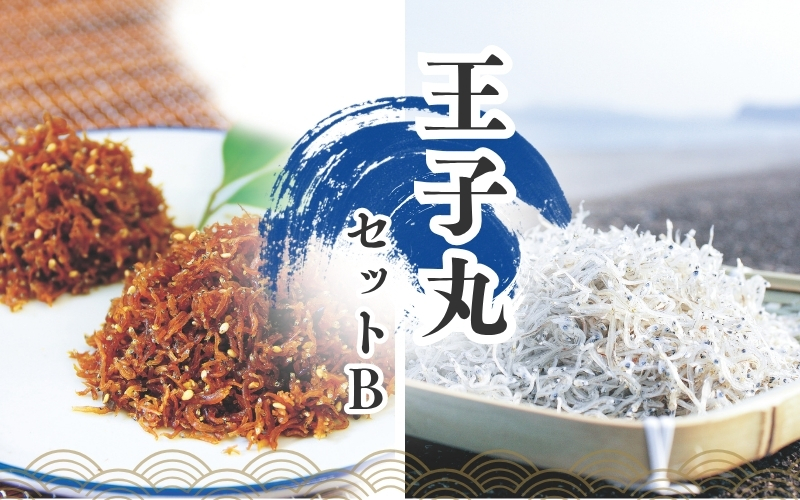ちりめんのセット 王子丸セットB（上乾ちりめん250g+ちりめん佃煮400g）  / シラス しらす ちりめん 佃煮 上乾【ojs002A-2】