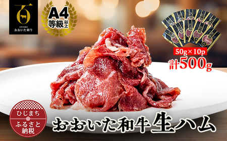 おおいた和牛生ハム 500g(日出町)_牛肉  肉  和牛  おおいた和牛  国産牛  お肉  生ハム  牛ハム_【配送不可地域：離島】【1368137】