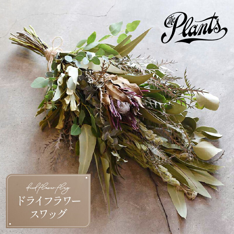 【ふるさと納税】スワッグ（ドライフラワー）The Plants 花 フラワーアレジメント おしゃれ 花束 母の日 父の日 ギフト プレゼント インテリア