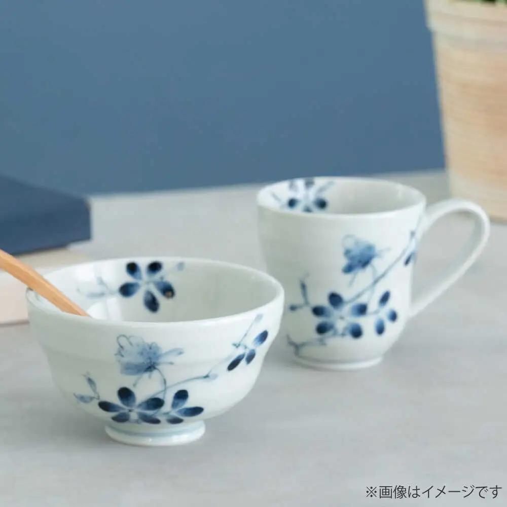 【波佐見焼】染付野花 ひさごマグ 食器 マグ【西海陶器】[OA493]