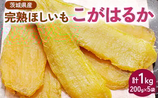 【先行受付】期間限定 完熟ほしいも こがはるか 計1kg（200g×5袋）｜ 茨城県産紅はるか 干し芋 ほしいも さつまいも 紅はるか おやつ スイーツ 国産 ギフト 贈答 贈り物 プレゼント 茨城県 古河市 直送 農家直送 産地直送 ※離島への配送不可 ※2025年12月中旬頃より順次発送予定 _CM02