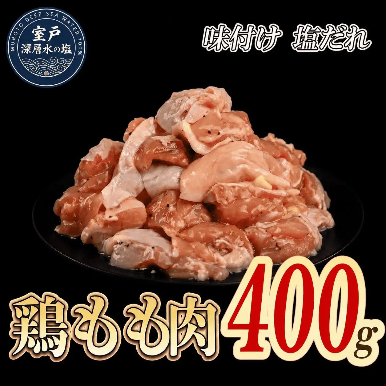 味付け 塩だれ 大容量 鶏もも肉 約400g｜ 約400g×1袋 ｜《14日～30日以内に出荷予定》 肉 鶏肉 鶏もも 真空 冷凍 冷凍庫 鳥 鳥肉 鳥もも 鳥もも肉 モモ モモ肉 鶏モモ肉 パック BBQ キャンプ パーティー カット済み 簡単調理 子育て支援応援