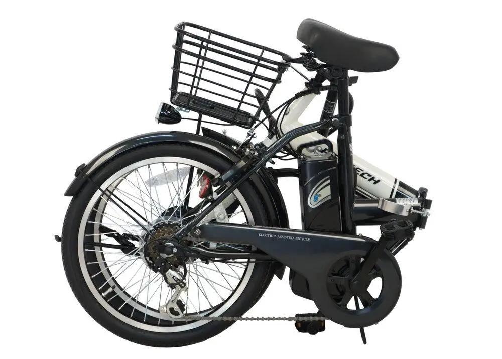 PELTECH ペルテック ノーパンク 折り畳み 電動アシスト自転車 20インチ 自転車 ブルーブラック