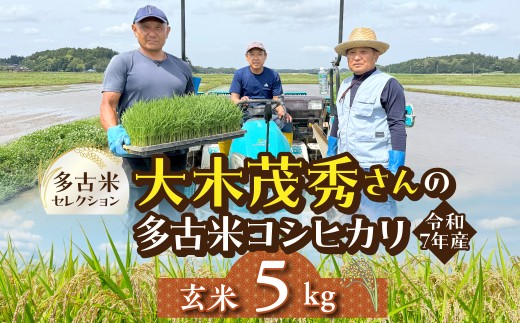 多古米セレクション　大木茂秀さんの多古米コシヒカリ　玄米5kg　令和7年産 TAKF057
