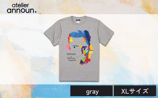 ANNOUNオリジナルTシャツ【Person T（gray XLサイズ）】| Tシャツ アート アトリエ アンノウン オリジナルTシャツ 就労支援B型 クオリティー株式会社 福祉 アパレル 埼玉県 草加市