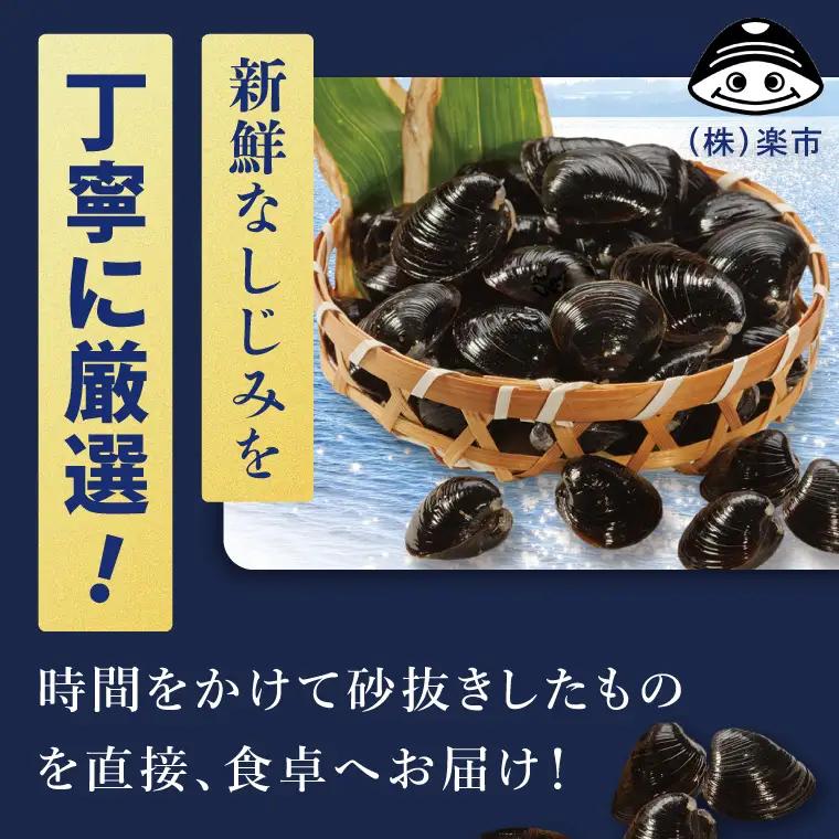 涸沼のプリップリ大粒冷凍しじみ（砂抜き済）350g×8P 茨城県 水戸市（BJ-6）