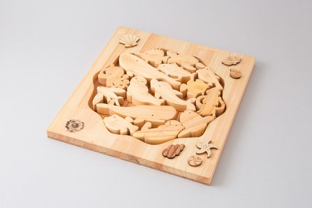 おもちゃ 手作り 木のおもちゃ 海パズル 玩具 赤ちゃん 子供 雑貨 AI