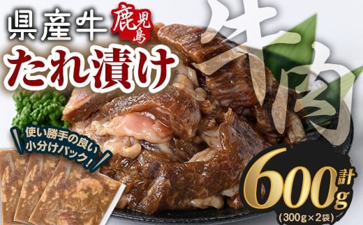 鹿児島県産牛たれ漬けセット(計600g) 牛肉 国産 たれ漬け【Rana】A849