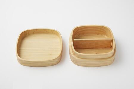 ◇紀州桧弁当箱 タイプVM NA ナノコート 弁当包みセット【モクヘン】