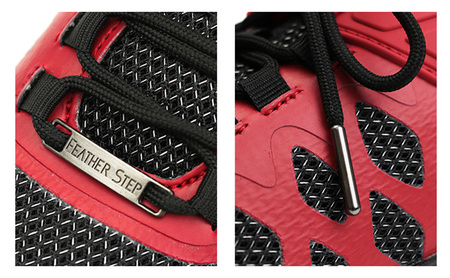 FEATHER STEP   FS-01日本製 スニーカー ダブルラッセル RED 25.0cm