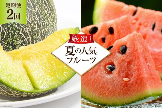 【CF01】AG131【令和8年度出荷分】 全2回 厳選！夏の人気フルーツ定期便
