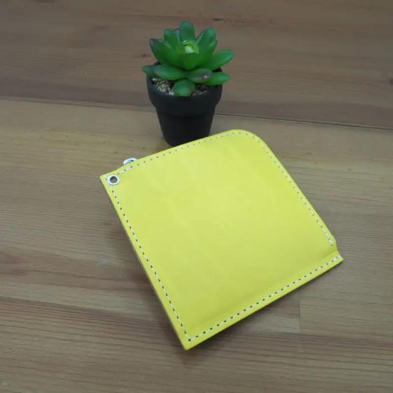 財布 プチウォレット 【イエロー】 革 ( 縦約11cm × 横約11cm × 厚さ約1.0cm )【lfco0004-1】