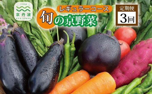 
                  【3回定期便】旬の京野菜　毎月お届けレギュラーコース（全3回） 《野菜定期便 野菜詰め合わせ 野菜セット 京野菜 旬の野菜 新鮮野菜 有機野菜 減農薬》 ※沖縄・その他離島は配送不可 [033KH001R]
                