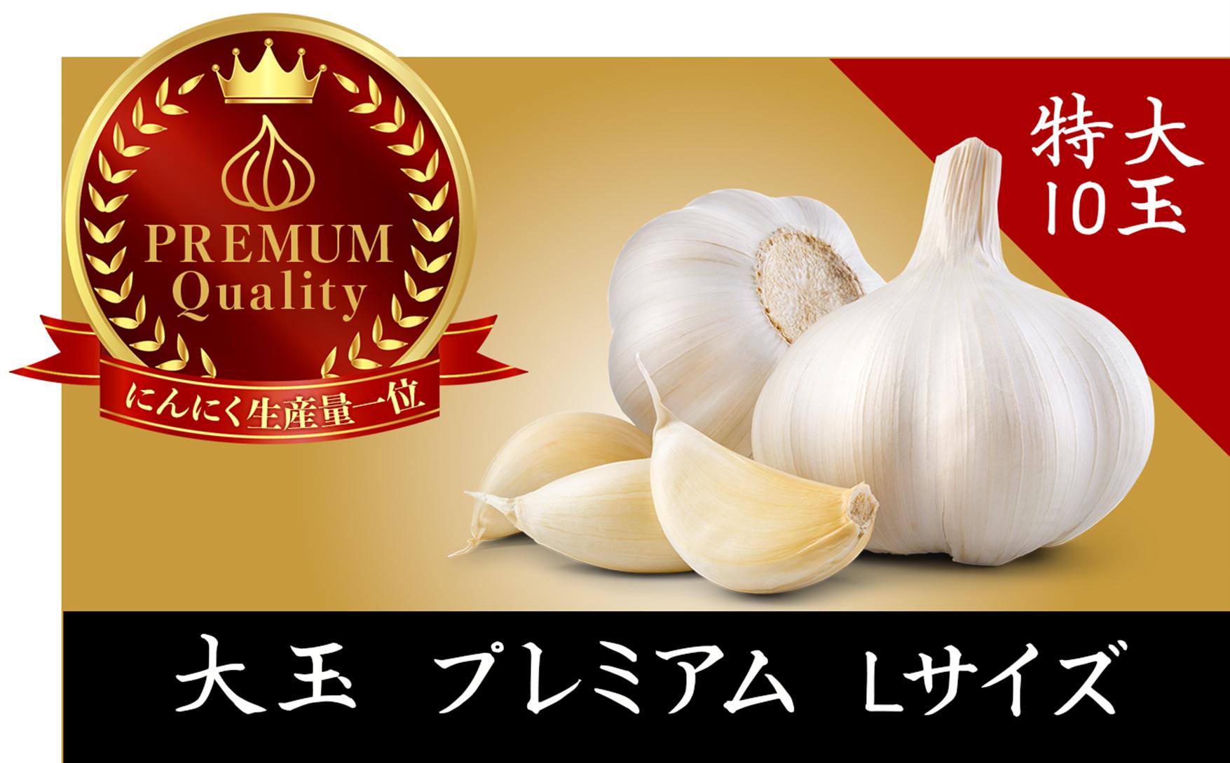 
                  【 2カ月 定期便 】 青森県産 にんにく 大粒 Lサイズ 10玉 プレミアムセット（A品）｜Aomori White Harvest（六戸町）
                
