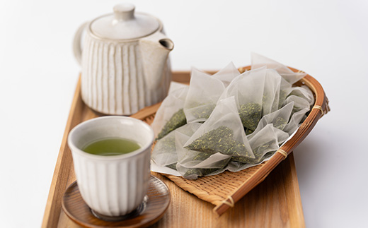 【のし付き・お歳暮】「天然玉露あさつゆ」緑茶ティーバッグ(5g×25P)×4袋 A4-1S【配送不可地域：離島】【1551761】
