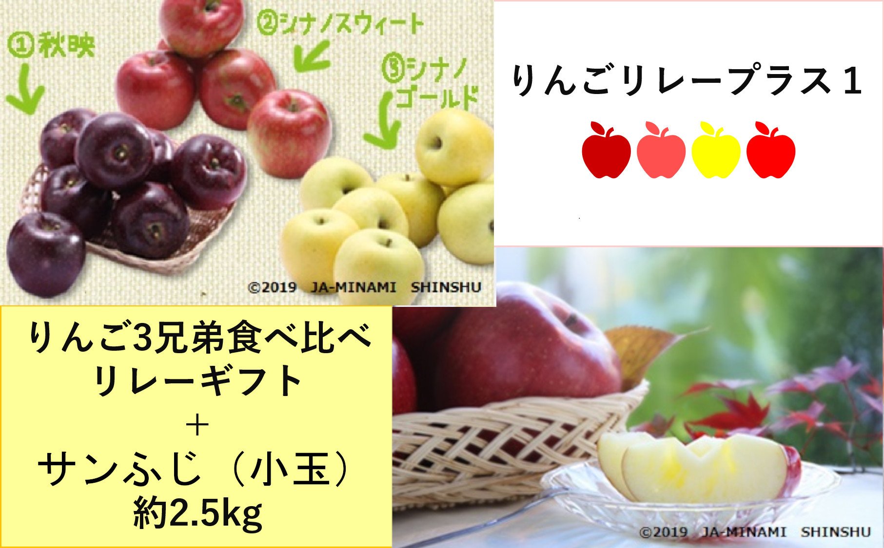 
            7-J25　りんごリレープラス１（りんご3兄弟 + サンふじ小玉）
          