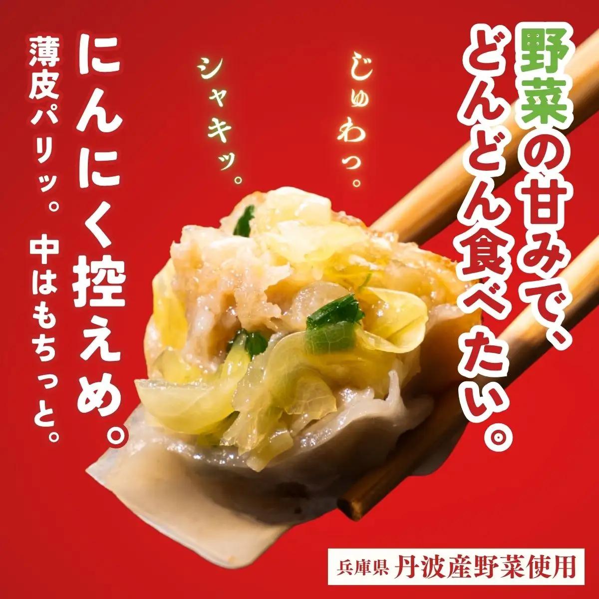 冷凍生餃子 135個 〈野菜たっぷり手作り〉〈丹波市産〉 餃子 加工食品