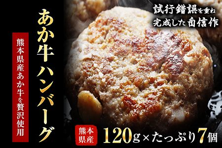 ハンバーグ あか牛ハンバーグ 7個入り 