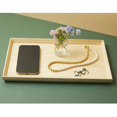 ふるさと納税 海南市 スタッキングトレー　白木 36cm長　5枚セット |  | 02