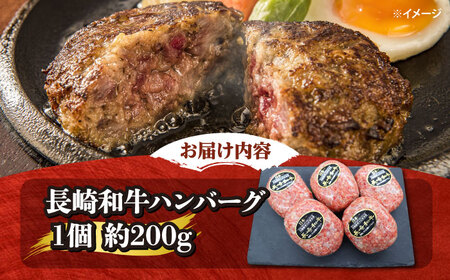 6回定期便 ハンバーグ 長崎和牛 5個 CBA083 ハンバーグ 和牛ハンバーグ