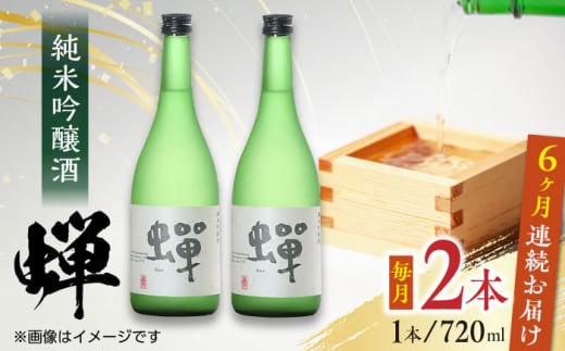 
【全6回定期便】純米吟醸酒 蝉 720ml×2 日本酒 熊本県産 山都町産 通潤橋 【通潤酒造株式会社】[YAN033] 86000 86,000 86000円 86,000円
