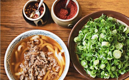 ふるさと萩の味「どんどん」の肉うどんと肉ぶっかけうどん各2人前セット（全4食分）　｜HG000582-B