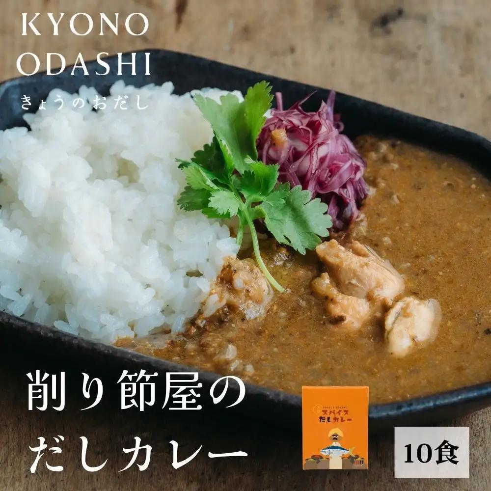 【きょうのおだし】スパイスだしカレー 10食入［ 京都 削り節屋 おだしのプロ スパイスカレー 人気 おすすめ 無添加 おいしい お取り寄せ 通販 送料無料 ふるさと納税 ］