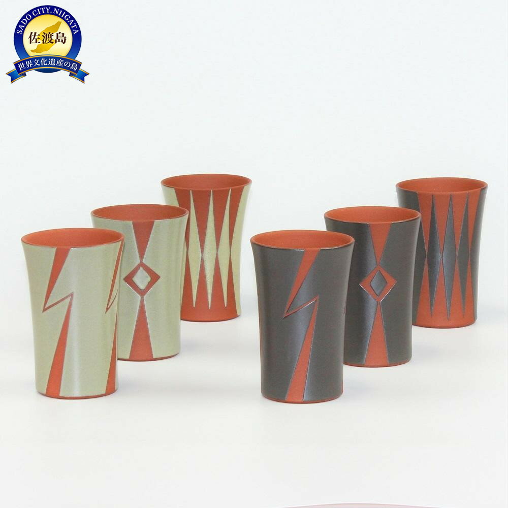 【ふるさと納税】赤水窯　無名異ビアカップ(単品・色柄おまかせ)