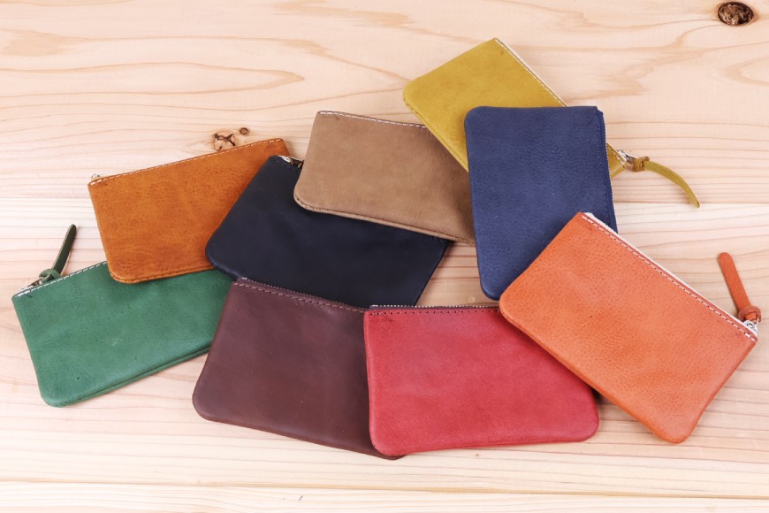 
                  ポーチ [アトリエSASSA 富山県 朝日町 34310038] 小物入れ 革 おしゃれ 手作り シンプル レザー
                